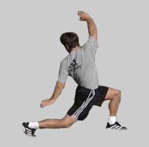 Baseball Backward Lunge with Twist