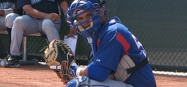 Catcher getting Pitching Sign from Dugout
